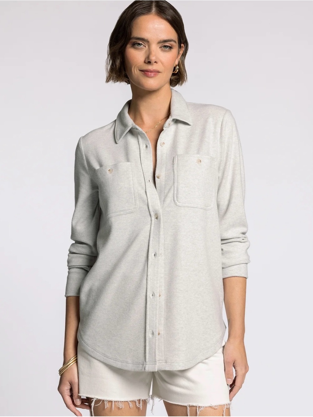 Thread & Supply Lewis Light Gray Shirt